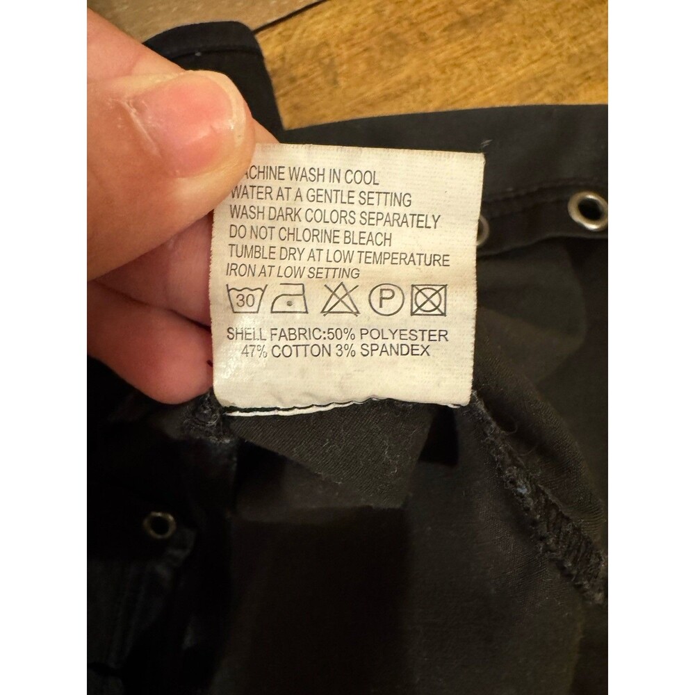 Super Sexy Authentic Amnesia Satin Style Open Front Laced Vest Size XS/S - Picture 4 of 5